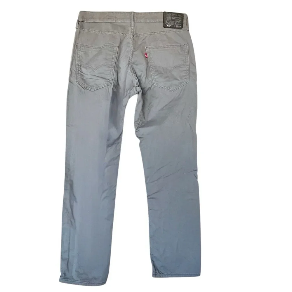 Levi Strauss & Co. Men's 511 Gray Jeans Pants 36×30 Streetwear Grunge Straight